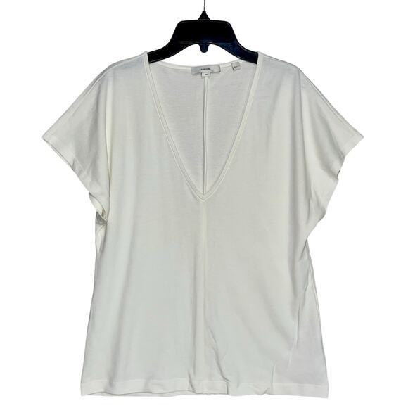 Vince Tops - Vince Dolman Flutter Sleeve Top V-Neck